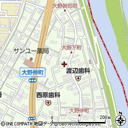 〒950-1111 新潟県新潟市西区大野町の地図