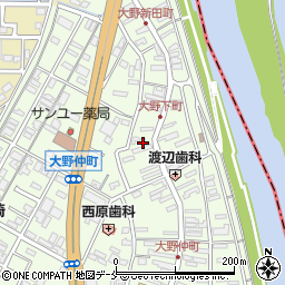 新潟県新潟市西区大野町周辺の地図