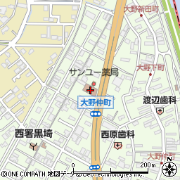 大野町郵便局周辺の地図