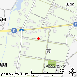福島県伊達市梁川町粟野前周辺の地図