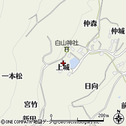 福島県伊達郡桑折町平沢上城11周辺の地図