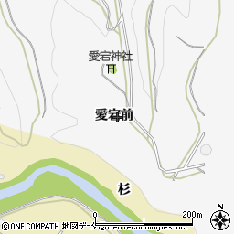 福島県伊達市梁川町愛宕前周辺の地図