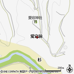 福島県伊達市梁川町（愛宕前）周辺の地図