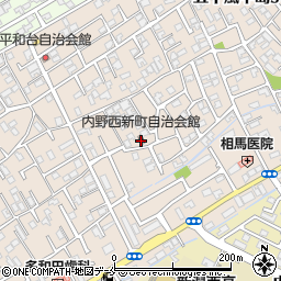 内野西新町自治会館周辺の地図