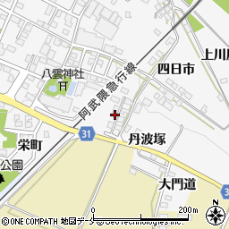 福島県伊達市梁川町丹波塚周辺の地図