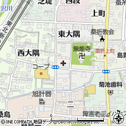 福島県伊達郡桑折町東大隅18-10周辺の地図