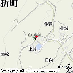 福島県伊達郡桑折町平沢上城22周辺の地図