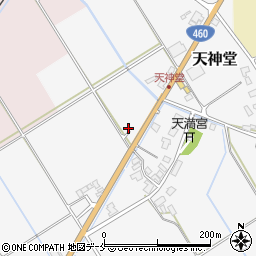新潟県阿賀野市天神堂417周辺の地図