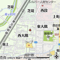 福島県伊達郡桑折町西大隅97周辺の地図