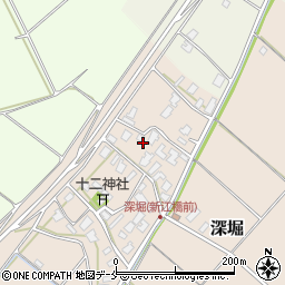新潟県阿賀野市深堀周辺の地図