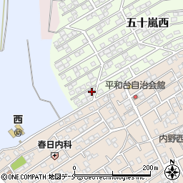 新潟県新潟市西区五十嵐西35-7周辺の地図