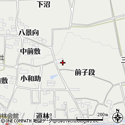 福島県伊達郡桑折町伊達崎前子段周辺の地図