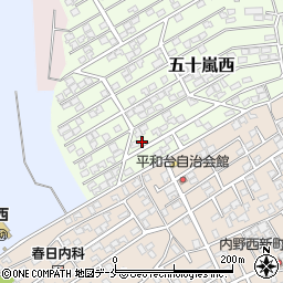 新潟県新潟市西区五十嵐西32-14周辺の地図