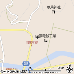 内藤電誠工業株式会社　羽茂工場管理部周辺の地図