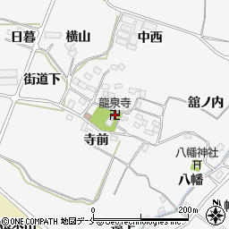 龍泉寺周辺の地図