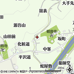 福島県伊達郡桑折町万正寺中峯48周辺の地図