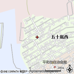 新潟県新潟市西区五十嵐西24-8周辺の地図