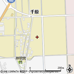 新潟県阿賀野市千原周辺の地図