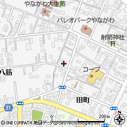 福島県伊達市梁川町御八郎1周辺の地図