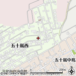 新潟県新潟市西区五十嵐西14-44周辺の地図