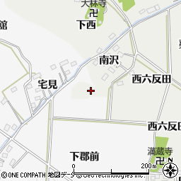 福島県伊達郡桑折町伊達崎寺西周辺の地図