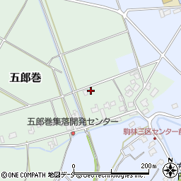 新潟県阿賀野市五郎巻周辺の地図