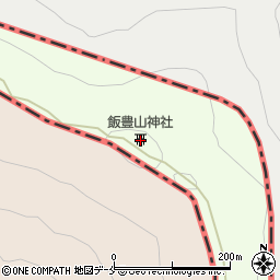 飯豊山神社周辺の地図
