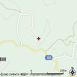 福島県伊達市梁川町白根松葉周辺の地図