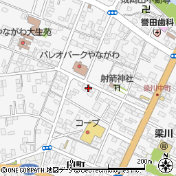 福島県伊達市梁川町御八郎24周辺の地図