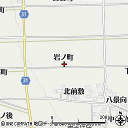 福島県伊達郡桑折町伊達崎岩ノ町周辺の地図