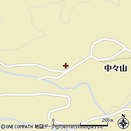 新潟県新発田市中々山620周辺の地図