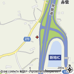 福島県新地町（相馬郡）駒ケ嶺（赤柴前）周辺の地図