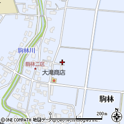 新潟県阿賀野市駒林周辺の地図