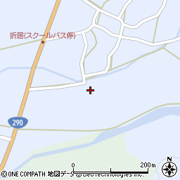 新潟県阿賀野市折居129周辺の地図