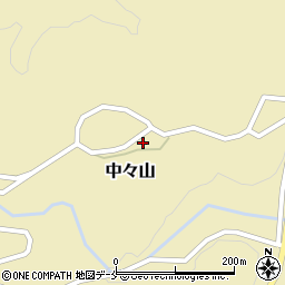 新潟県新発田市中々山543周辺の地図