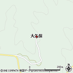 福島県伊達市梁川町白根大久保周辺の地図