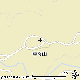 新潟県新発田市中々山562周辺の地図