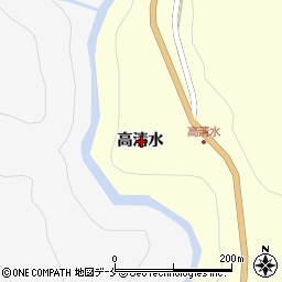 福島県福島市飯坂町湯野高清水周辺の地図