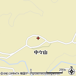 新潟県新発田市中々山561周辺の地図