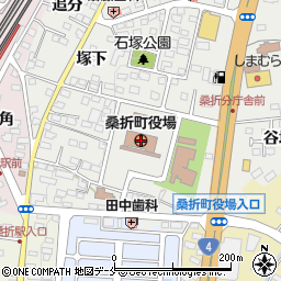 桑折町役場周辺の地図