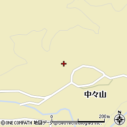 新潟県新発田市中々山574周辺の地図