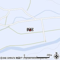 新潟県阿賀野市折居周辺の地図