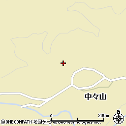 新潟県新発田市中々山577周辺の地図