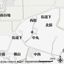 福島県伊達郡桑折町下郡中丸35周辺の地図