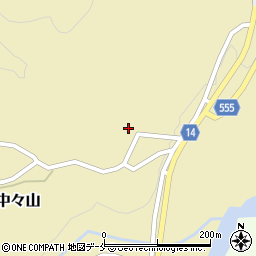 新潟県新発田市中々山437周辺の地図
