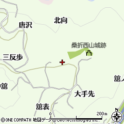 福島県桑折町（伊達郡）万正寺（本丸）周辺の地図