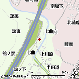 福島県伊達郡桑折町万正寺石薬師周辺の地図