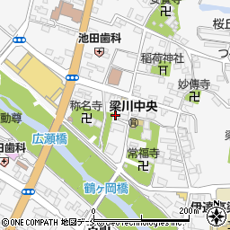 福島県伊達市梁川町内町43周辺の地図