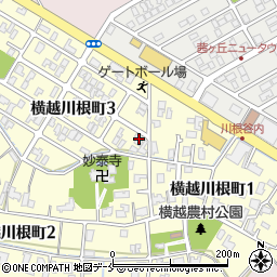 新潟県新潟市江南区横越川根町3丁目2-22周辺の地図