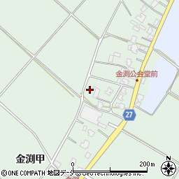 新潟県阿賀野市金渕周辺の地図